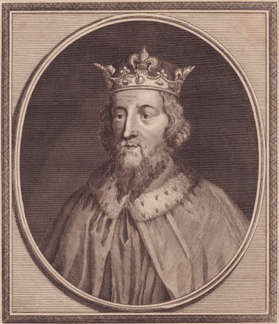 Alfred Great (849-889), Wessex Kralı, Birleşik Krallık, John Goldar tarafından bakır gravür (1729-1795) portresi by Unbekannt Unbekannt