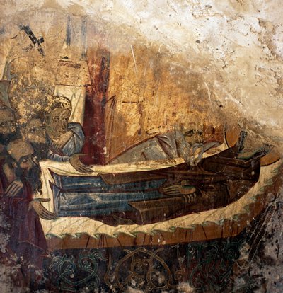 Agios Georgios Xifoforos Bizans kilisesinde fresk kalıntıları, Apodoulou, Girit, Yunanistan (fotoğraf) by Unbekannt Unbekannt