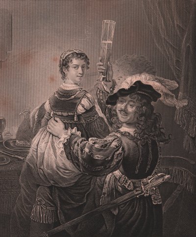 Rembrandt eşi Saskia ile birlikte, Payne