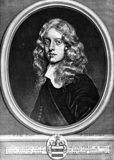 Sir Samuel Morland, İngiliz diplomat, matematikçi ve mucit, c 1660 by Unbekannt Unbekannt