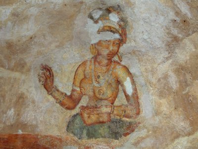 Sri Lanka, Sigiriya arkeolojik kompleksindeki kızların freskleri (UNESCO Dünya Mirası Listesi) by Unbekannt Unbekannt