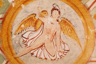 Suriye, Palmyra, Mezarlar Vadisi, Üç kardeşin mezarında meleğin Hypogeum freski by Unbekannt Unbekannt