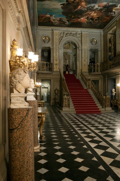 Boyalı Salon. Chatsworth Evi, Derbyshire (fotoğraf) by Unbekannt Unbekannt