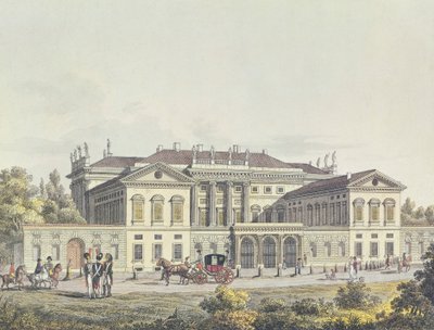 Halka açık bahçelerdeki Villa Reale manzarası, Milano, İtalya by Unbekannt Unbekannt