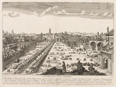 "Roma Prospectus Locurus Şehri'nden Roma Forumu by Lievin Cruyl