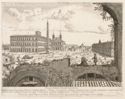 "Prospectus Locurum Urbis Romae Insignium"dan Laterano'daki S. Giovanni by Lievin Cruyl