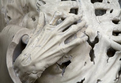 Yüzülmüş veya İskelet, detay by Ligier Richier