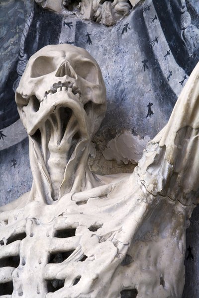 Yüzülmüş veya İskelet, detay by Ligier Richier