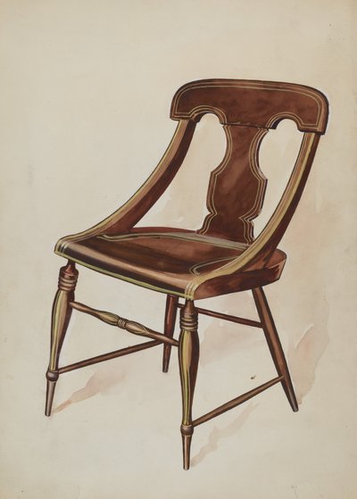 Sandalye boyalı, c. 1937. by Lillian Causey