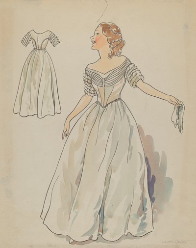 Elbise, ç. 1936. by Lillian Causey