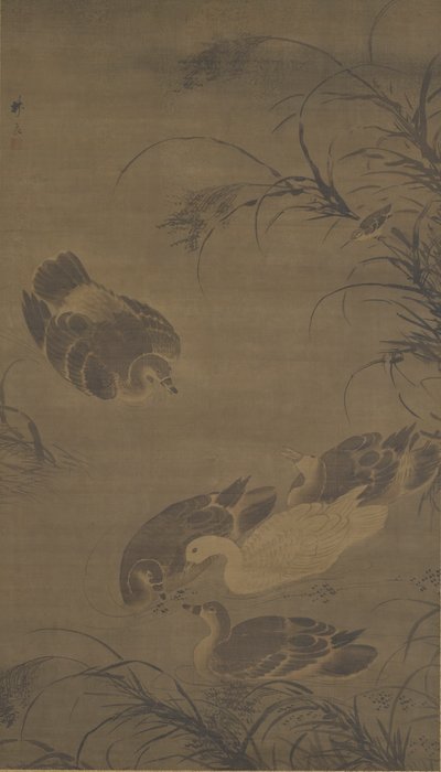 Yüzen Kazlar, Ming hanedanı, 15. yüzyıl. by Lin Liang