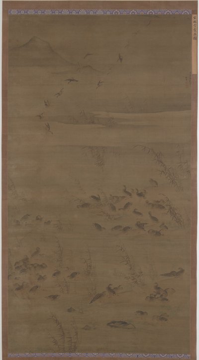 Kumlarda Azalan Kazlar, Ming hanedanı, 1621. by Lin Xue