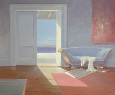 Sahil evi, 1995 (gemide akrilik) by Lincoln Seligman