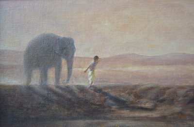 çocuk ve fil by Lincoln Seligman