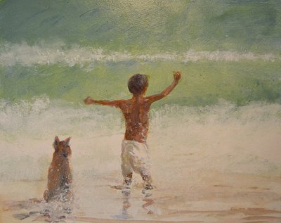 Oğlan ve Cankurtaran (Köpek) by Lincoln Seligman