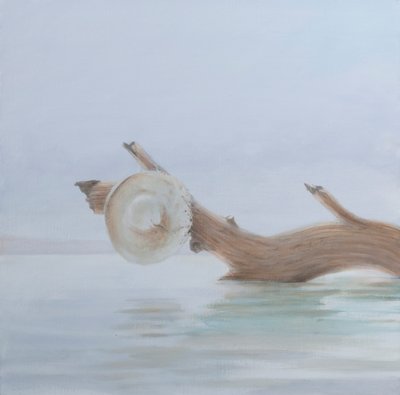 Hat on the Creek, 2012 (tuval üzerine akrilik) by Lincoln Seligman