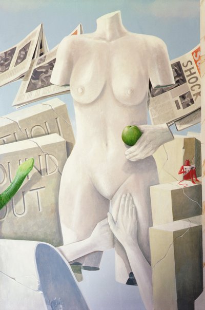 Şehvet, 11. Emrin Yasal Sonuçları (tuval üzerine akrilik) by Lincoln Seligman