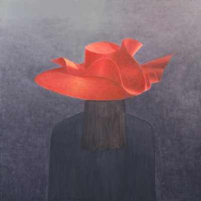 Red Hat, 2004 (tuval üzerine akrilik) by Lincoln Seligman