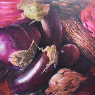 Natürmort, patlıcan by Lincoln Seligman