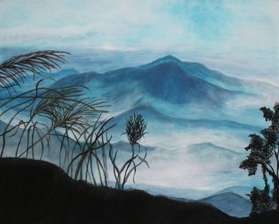 akşam havasında dağ panoraması by Lindhaus