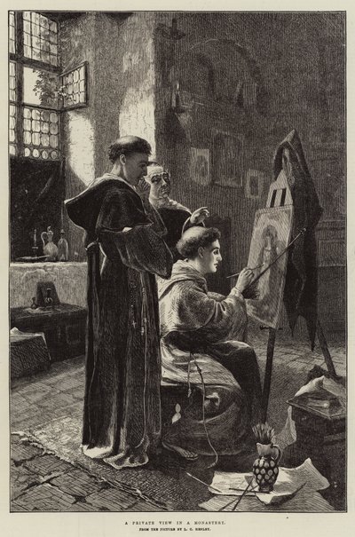Manastırda Özel Bir Manzara by Lionel Charles Henley