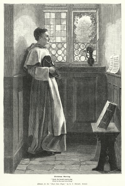 Noel Sabahı (gravür) by Lionel Charles Henley