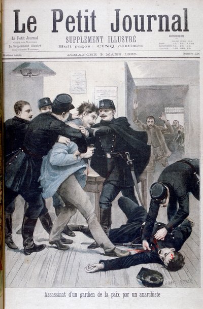 Bir Polisin Anarşist Tarafından Suikastı, 1895 by Lionel Noel Royer