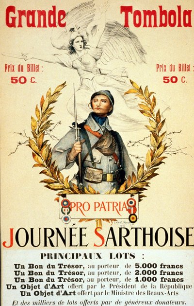Büyük çekiliş: Sarthoise günü - poster, hasta. Lionel Royer (1852 -1926) tarafından by Lionel Noel Royer