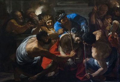 Dikenlerin taç giyme töreni, 16. yüzyılın sonları-17. yüzyılın başları (tuval üzerine yağlı boya) by Lionello Spada
