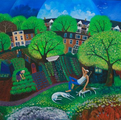 Sıradan Bir Yaklaşım 2012 (kağıt üzerine akrilik mürekkepler) by Lisa Graa Jensen