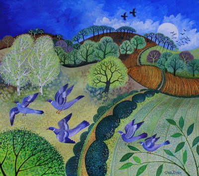 Flight,2009,(kağıt üzerinde akrilik) by Lisa Graa Jensen