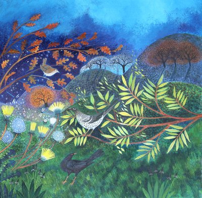 Yaprak Dökümü, 2023 (tuval üzerine akrilik) by Lisa Graa Jensen