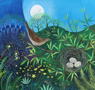 Pamukçuk, 2019 (kağıt üzerinde akrilik) by Lisa Graa Jensen