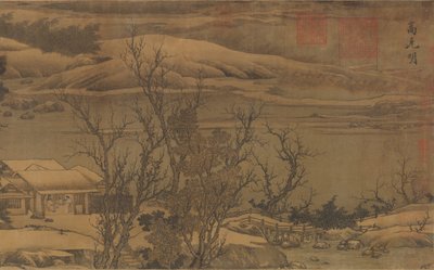 Taze Kar Altında Akarsular ve Dağlar, ca. 12. yüzyılın sonlarında by Liu Songnian