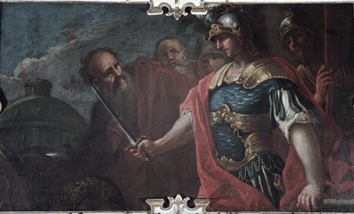 Büyük İskender Gordian Düğümünü Kesme, 1736-1737 by Livio Retti
