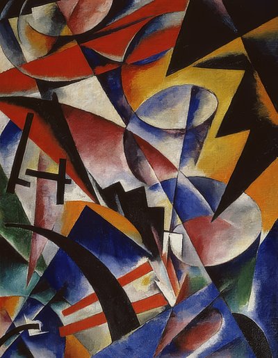 Mimari boyama. 1920 by Ljubow Sergejewna Popowa
