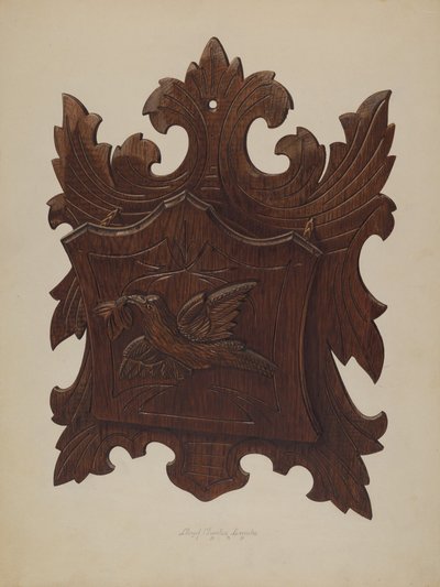 Gazeteler için Duvar Rafı, 1939. by Lloyd Charles Lemcke