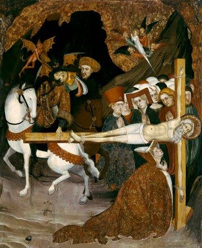Çarmıha Gerilme Aziz Andrew Havari. Lluis Borrassa'nın tablosu (1360-1425) by Lluís Borrassà