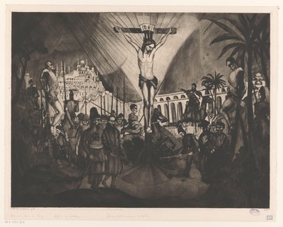 Golgotha II (orijinal başlık) by Lodewijk Schelfhout (signed by artist)