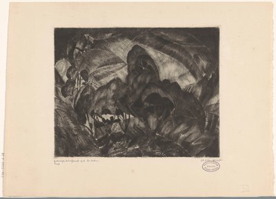 Ağaçlar ile tepelik manzara Les Arbres (nesne üzerindeki orijinal başlık) by Lodewijk Schelfhout (signed by artist)