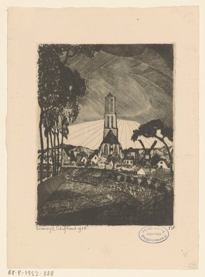 Ihlamur (orijinal başlık) by Lodewijk Schelfhout (signed by artist)
