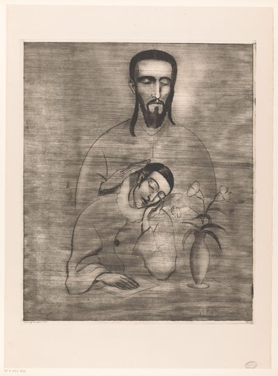 Pierrot en Christus Pierrot'un Rüyası (orijinal başlık) by Lodewijk Schelfhout (signed by artist)
