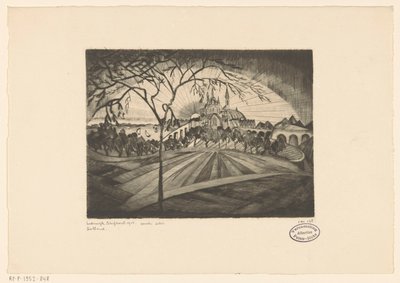 Gün batımı Şezlong (nesne üzerindeki orijinal başlık) by Lodewijk Schelfhout (signed by artist)