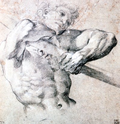 Bir Figürün Çalışması, c1575-1619 by Lodovico Carracci