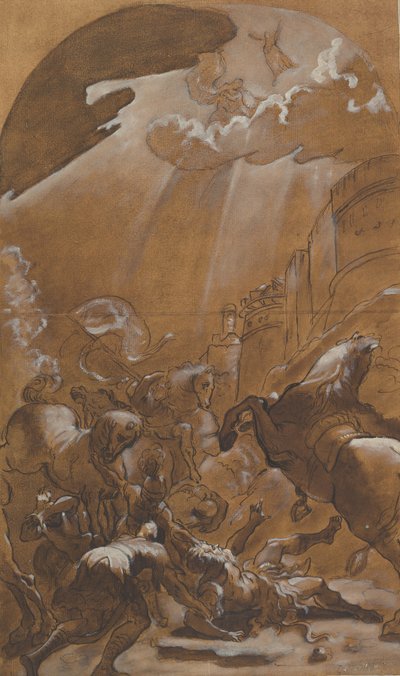 Aziz Paul Dönüşümü, yak. 1587-89. by Lodovico Carracci