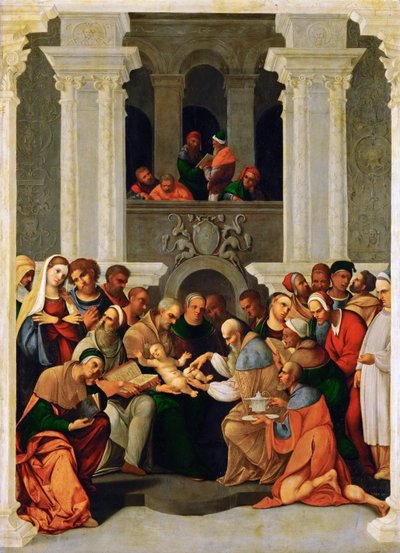 Rönesans: La circoncision du Christ - Die Beschneidung Christi par Mazzolino, Ludovico (1480-1528) by Lodovico Mazzolino