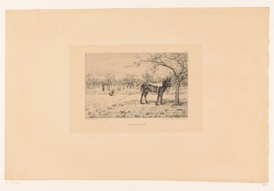 Eşek ile manzara Maitre Aliboron (nesne üzerindeki başlık) by Léon Barillot