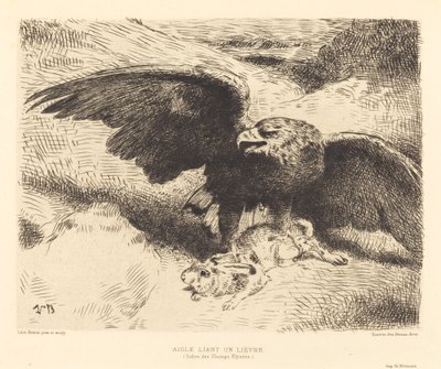 Tavşana Zıplayan Kartal by Léon Bonnat