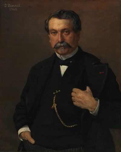 Bir Adamın Portresi, 1868. by Léon Bonnat