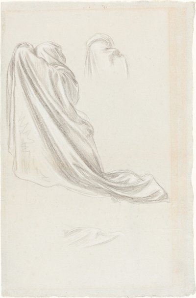 "Bilge ve Aptal Bakireler" için Çalışma by Lord Leighton Frederic